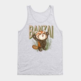 Banzai red panda Tank Top